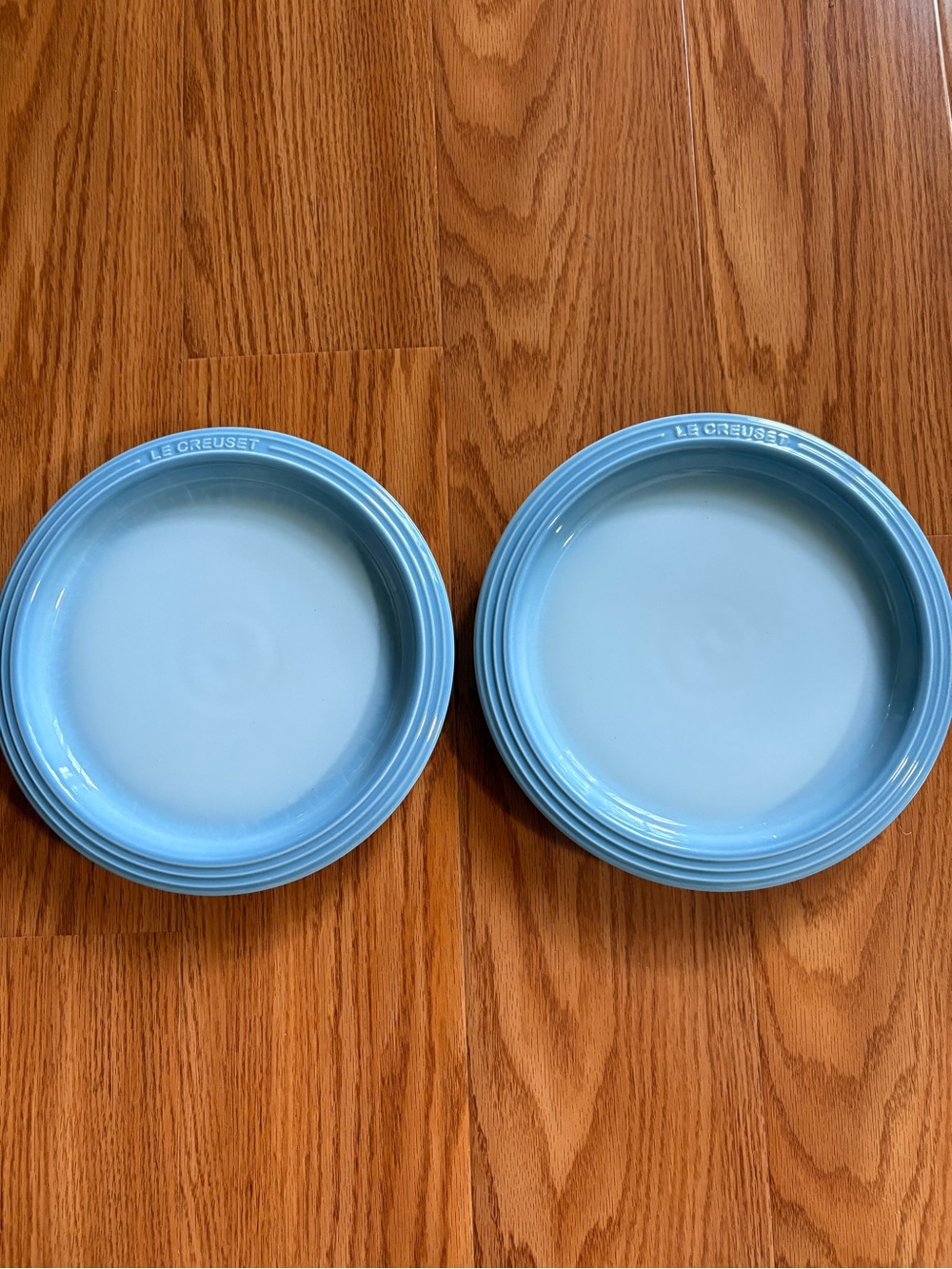 Le Creuset Coastal Blue 23cm Round Plate - Set of 2
